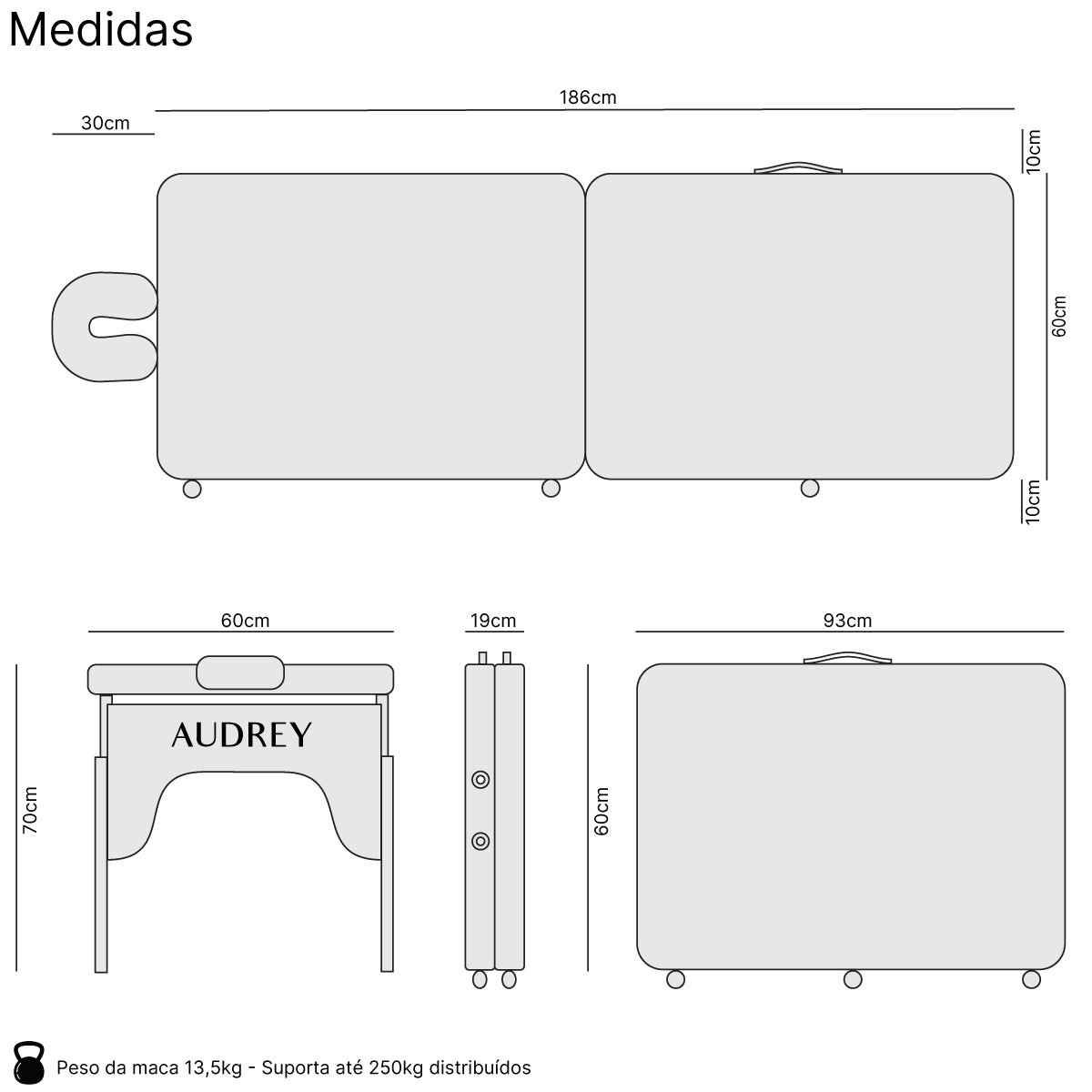 Maca Portátil Dobrável Audrey Start – AUDREY